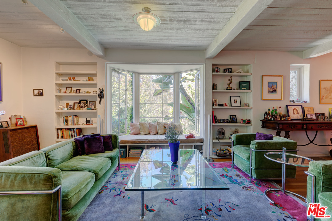 6740 Milner Road Los Angeles, CA 90068 - Photo 6 of 34 a living room with furniture and a flat screen tv