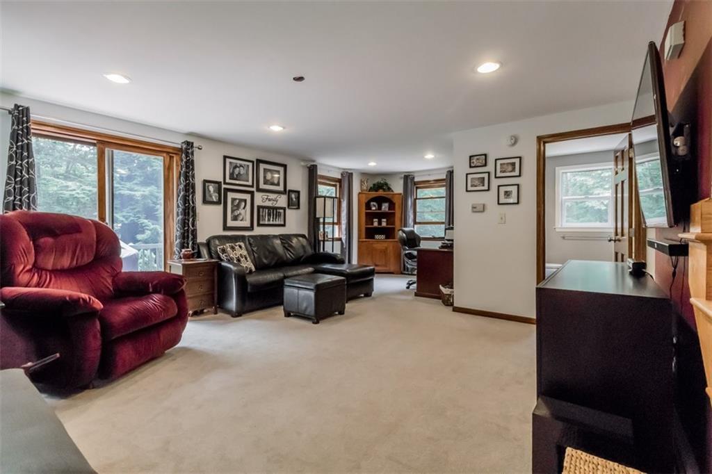 270 Bruce Hill Road Cumberland, ME 04021 - Photo 16 of 35 First floor Living room with slider...