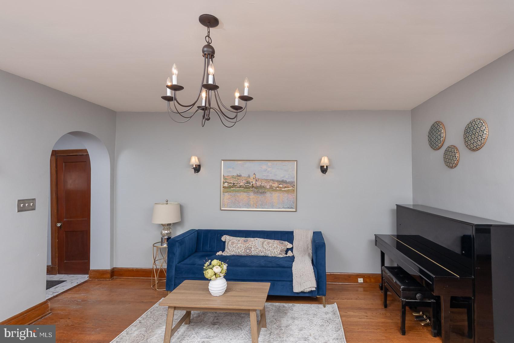 613 Anneslie Road Baltimore, MD 21212 - Photo 3 of 48 a view of a livingroom with furniture and a chandelier