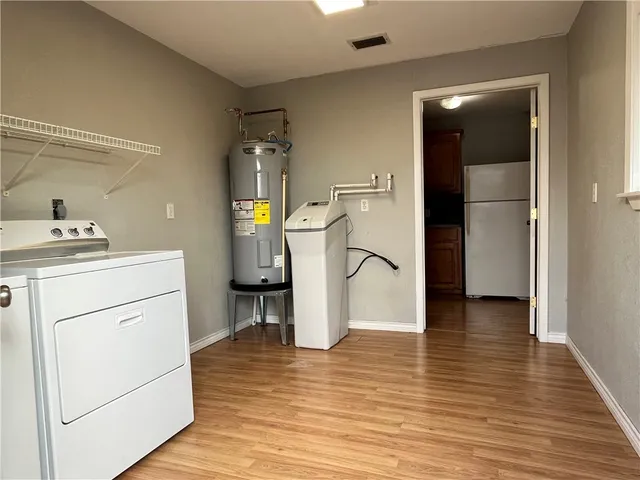 a backyard of a house