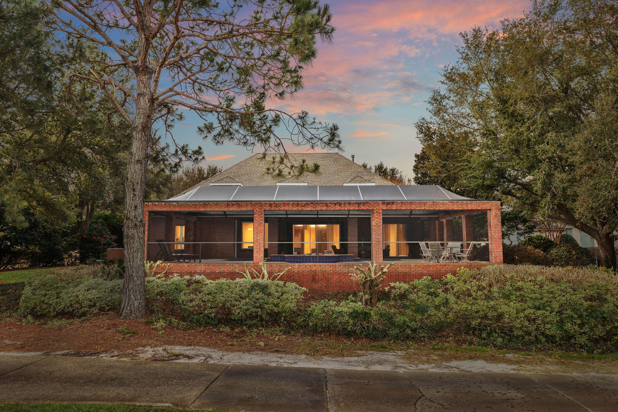 6326 Augusta Cove Destin, FL 32541 - Photo 6 of 71 06-Rear-Screened-Pool-Dusk