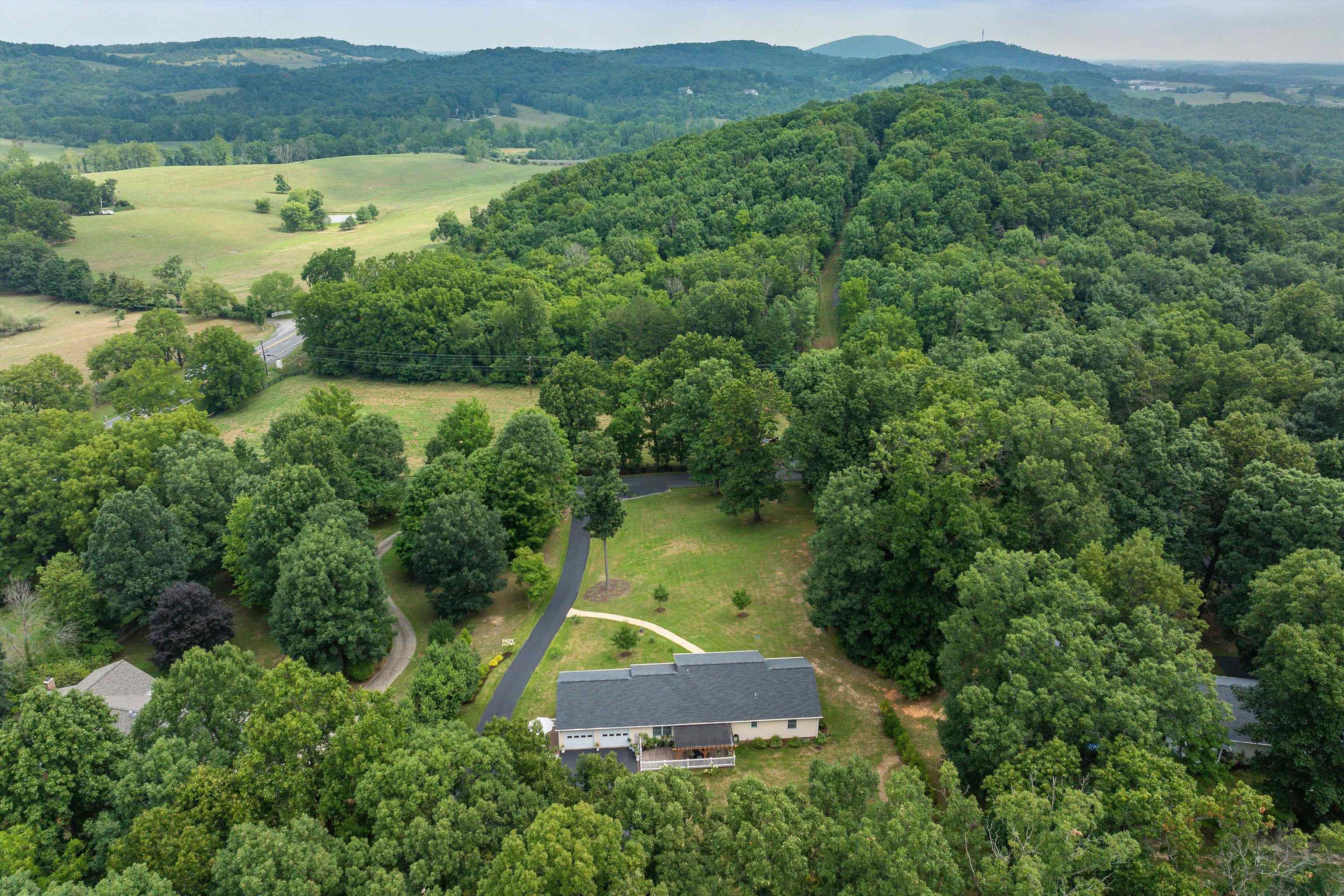 31 Folly Mills Station Road Staunton, VA 24401 - Photo 47 of 48 an aerial view of residential houses with outdoor space and trees