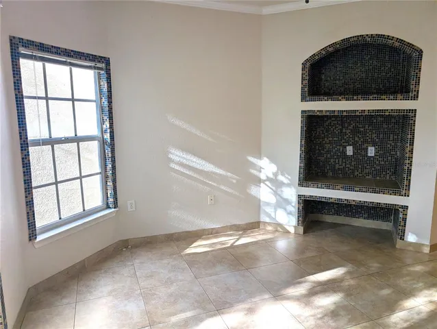 a view of kitchen and window
