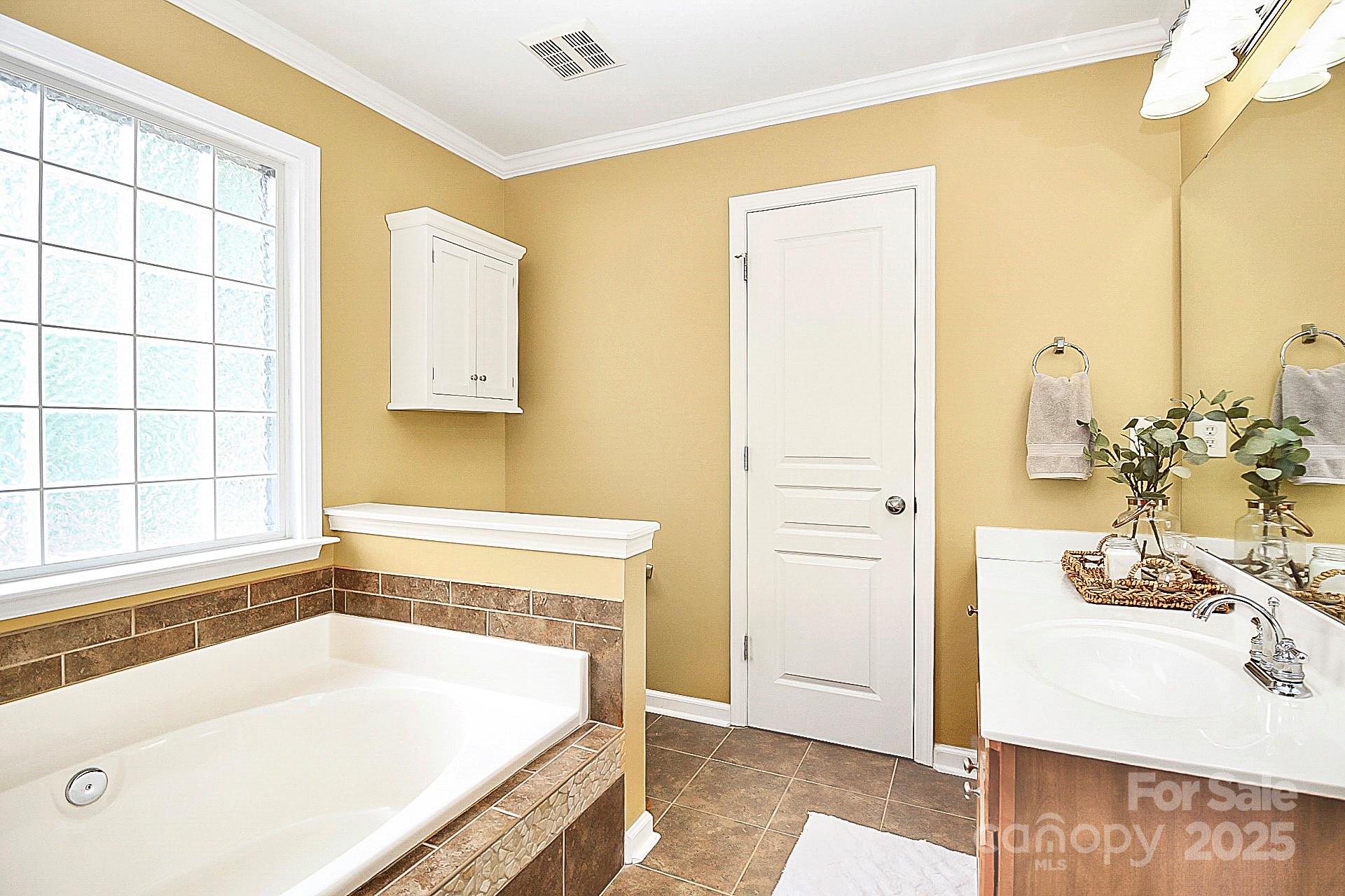 10008 Caldwell Depot Road Cornelius, NC 28031 - Photo 19 of 33 a bathroom with a tub sink and mirror