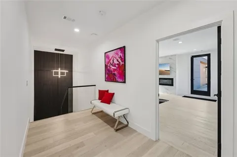 a view of wooden balcony with outdoor space