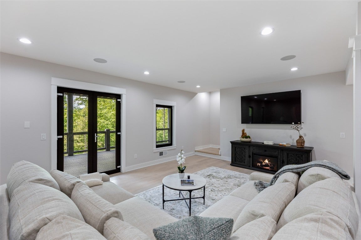 227 Sherwood Forest Road Highlands, NC 28741 - Photo 68 of 99 Large Lower Level Living Area with Private Deck