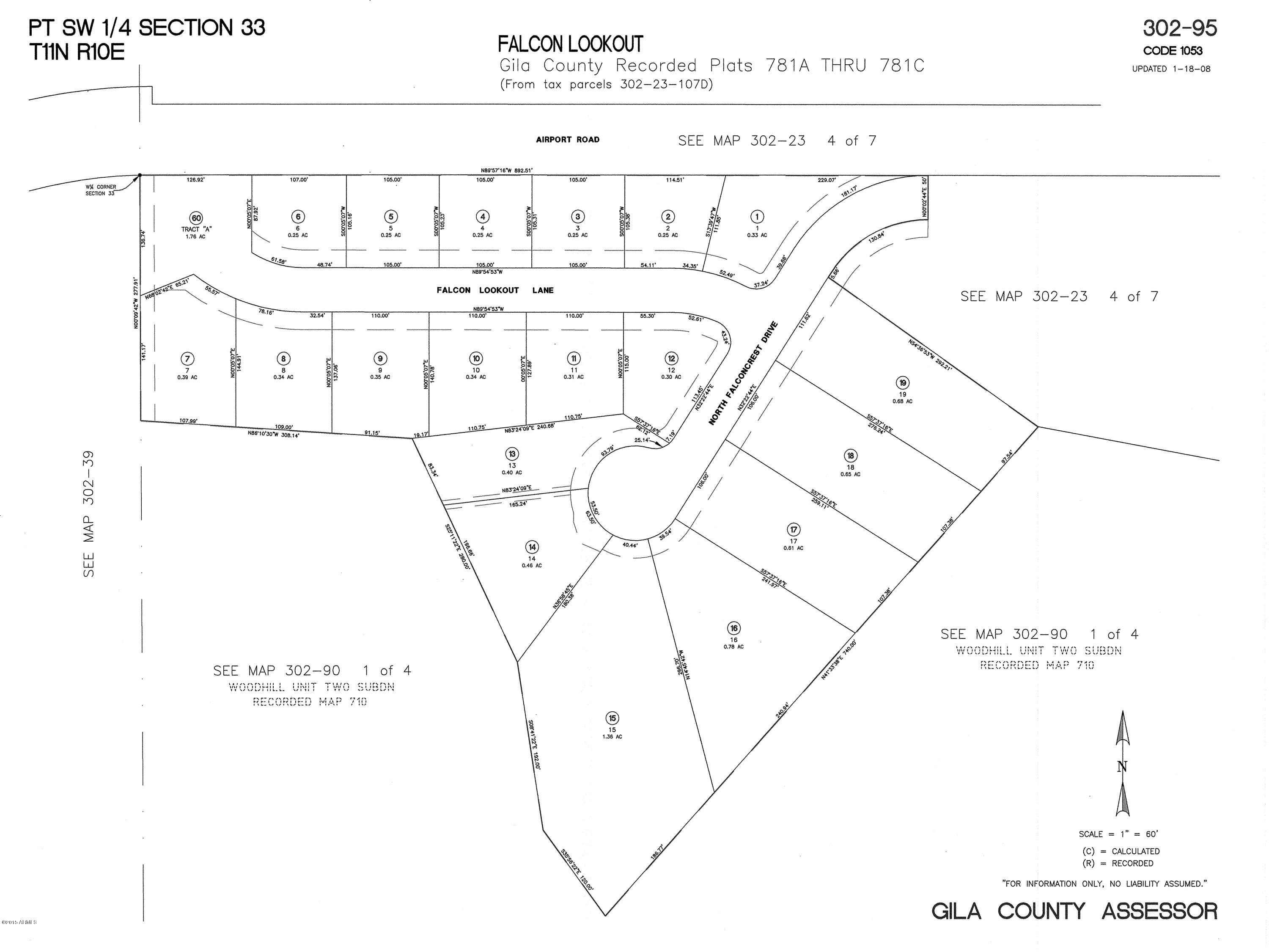 1007 West Falcon Lookout Lane, Unit 9 Payson, AZ 85541 - Photo 18 of 18 Photo 18 - Plat