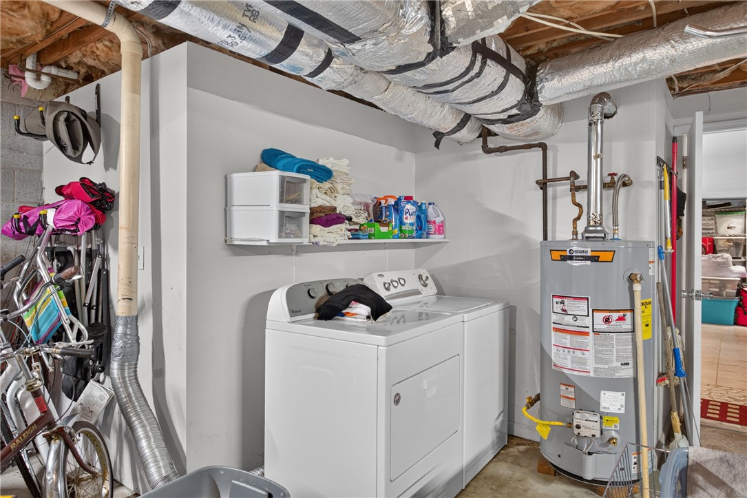 104 Laurel Lane Seneca, SC 29678 - Photo 30 of 36 Functional laundry facilities offer convenient household utility in a practical basement setting.