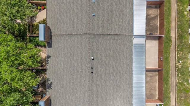 an aerial view of a city