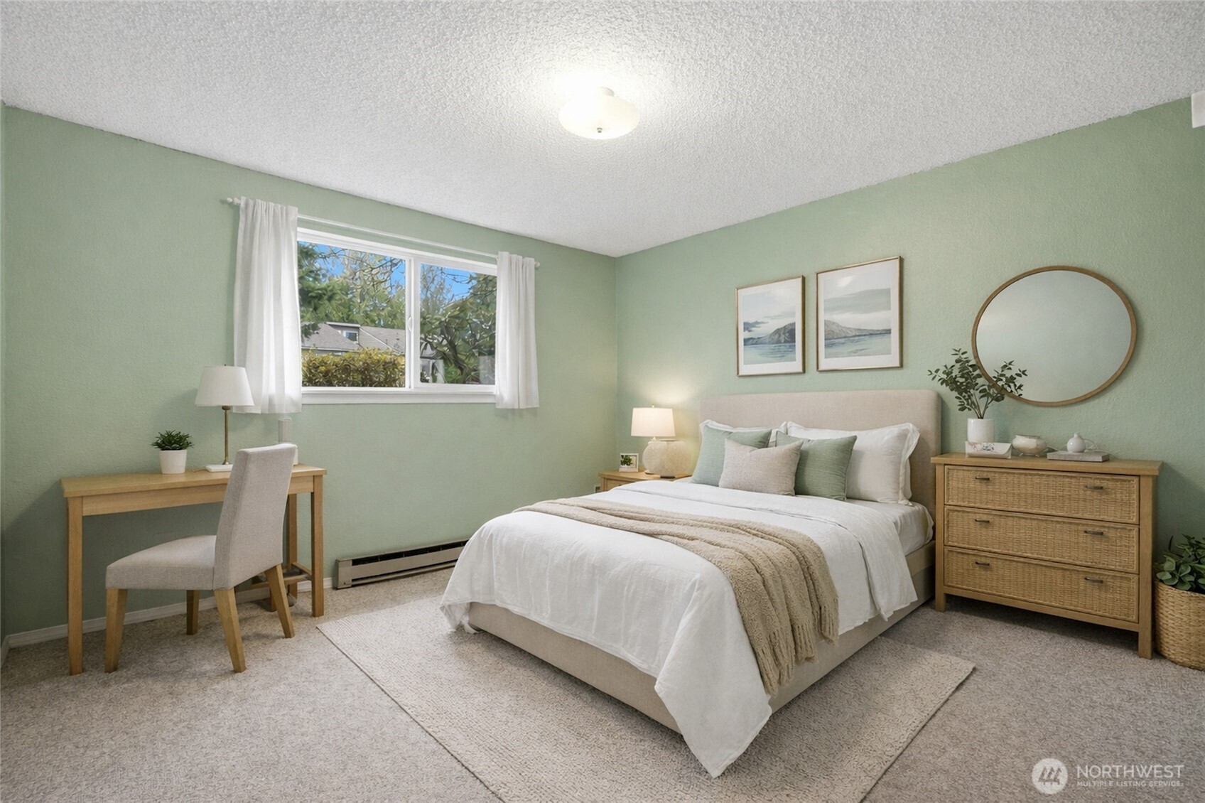 820 Cady Road, Unit H101 Everett, WA 98203 - Photo 13 of 31 a bedroom with a bed and a chair