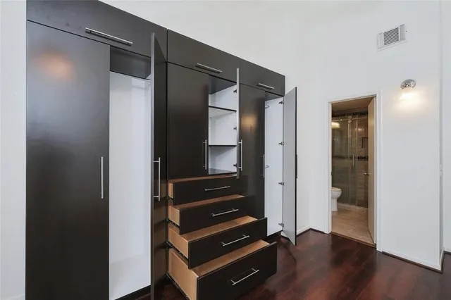 wooden floor in a gallery