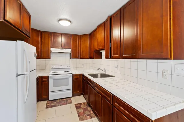 a view of an front door