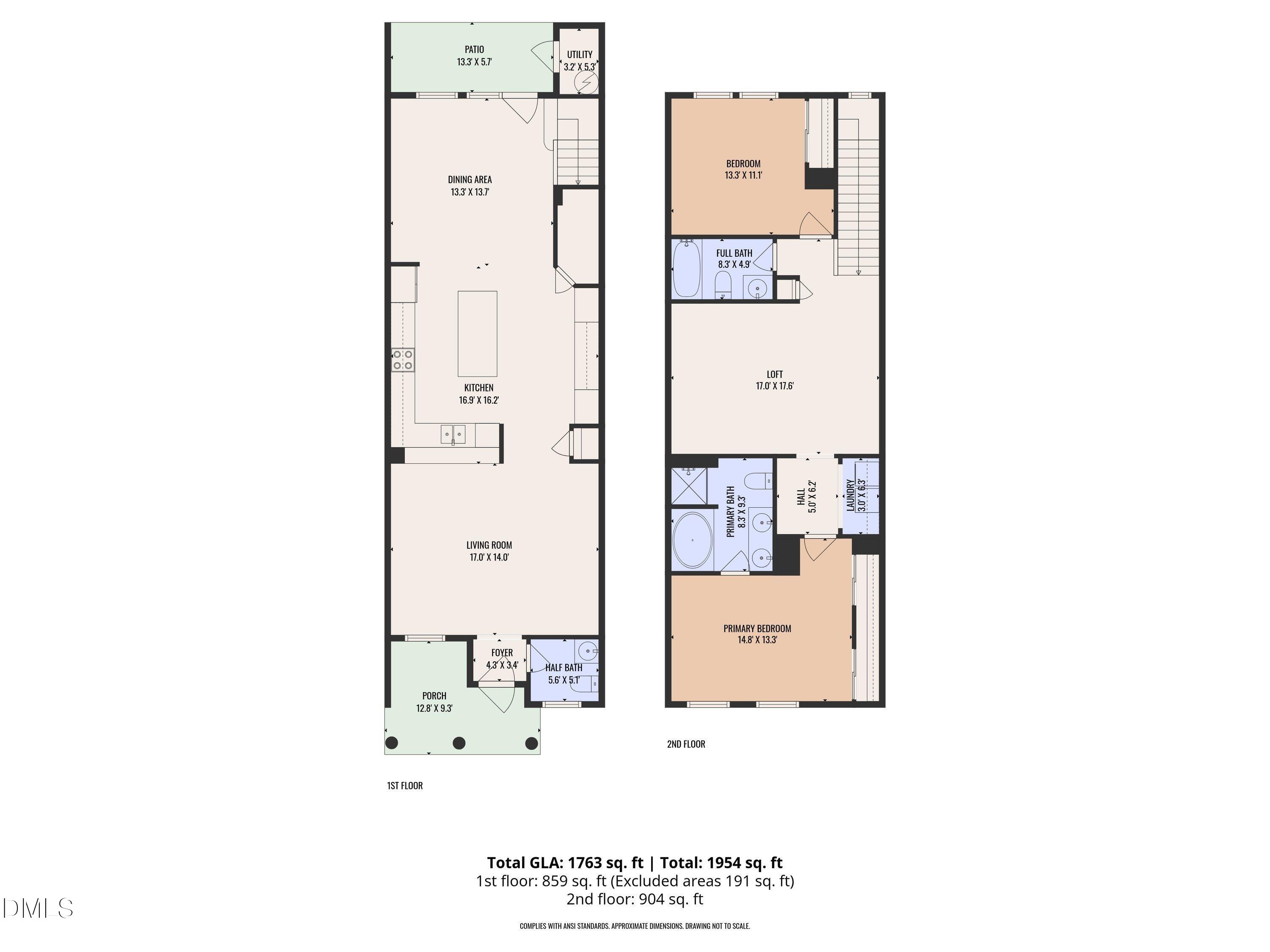 3114 Rapid Falls Road Cary, NC 27519 - Photo 37 of 37 a picture of a floor plan