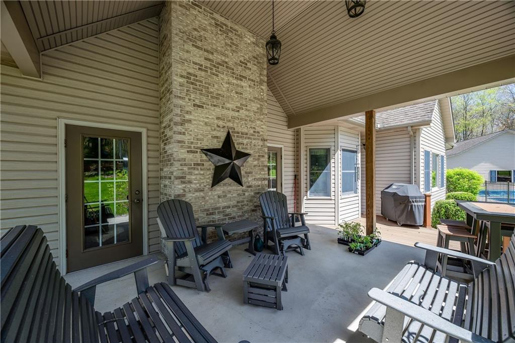 825 Whitestown Road Butler, PA 16001 - Photo 37 of 49 a balcony with furniture and a potted plant
