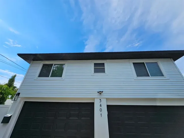 a backyard of a house