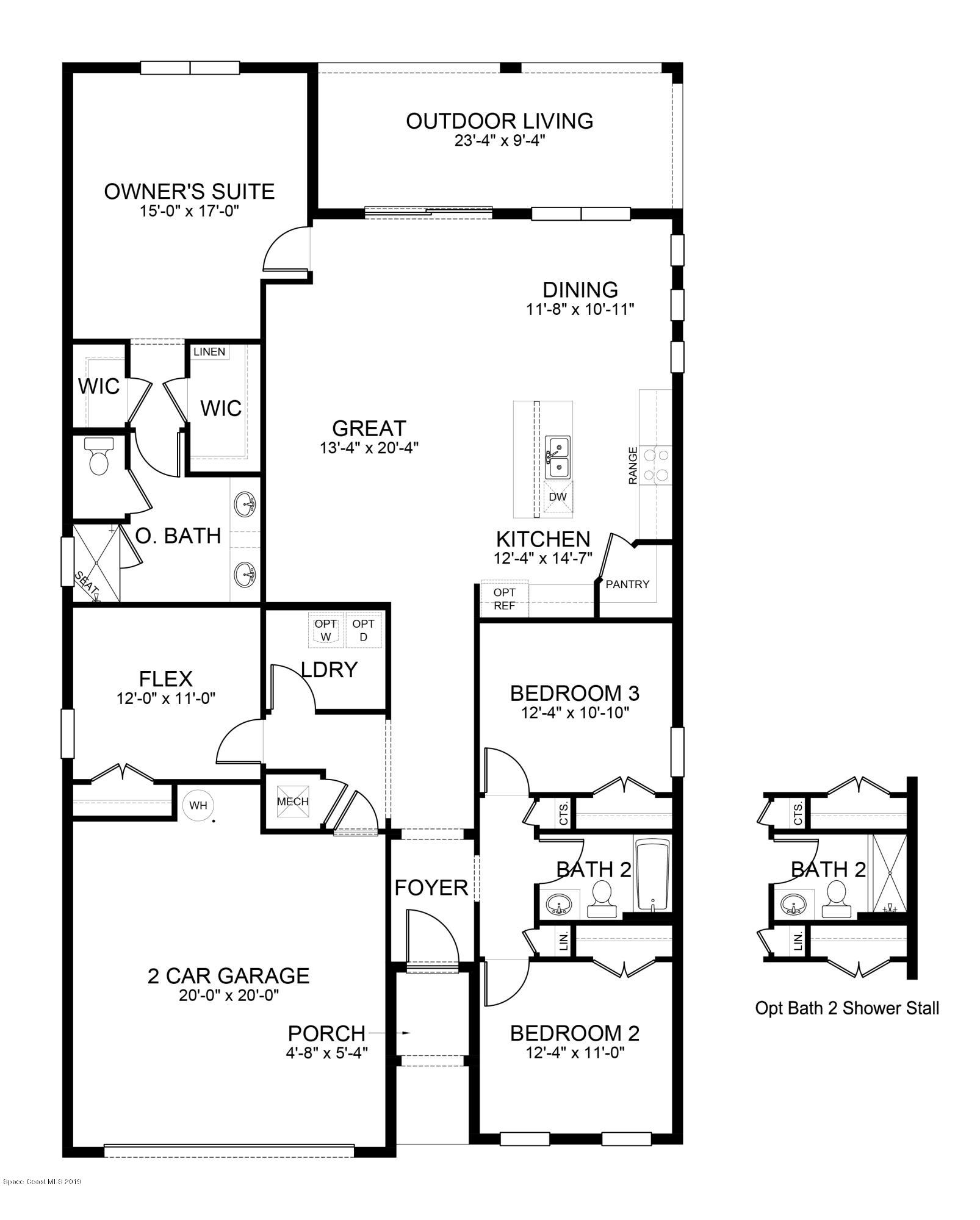 872 Old Country Rd S East Palm Bay, FL 32909 - Photo 29 of 29 2034-Delray - Floorplan - Melbourne