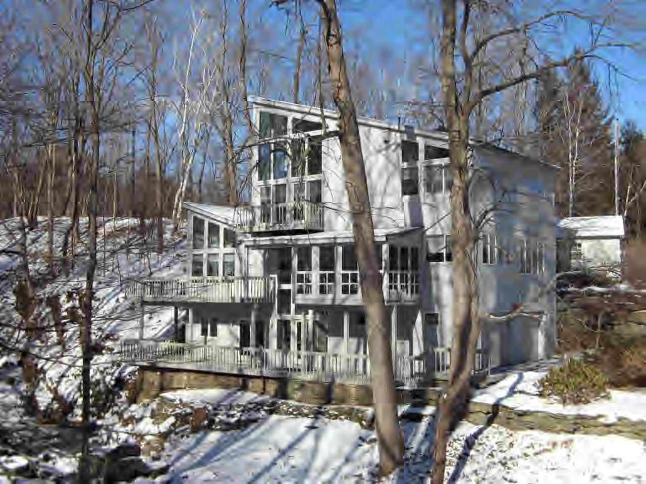 a city view with tall buildings