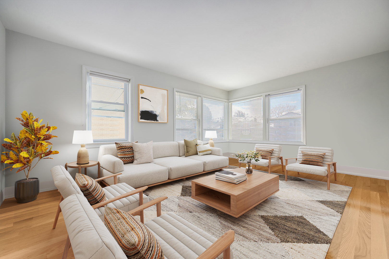 747 North Northwest Highway Park Ridge, IL 60068 - Photo 3 of 12 a living room with furniture and wooden floor