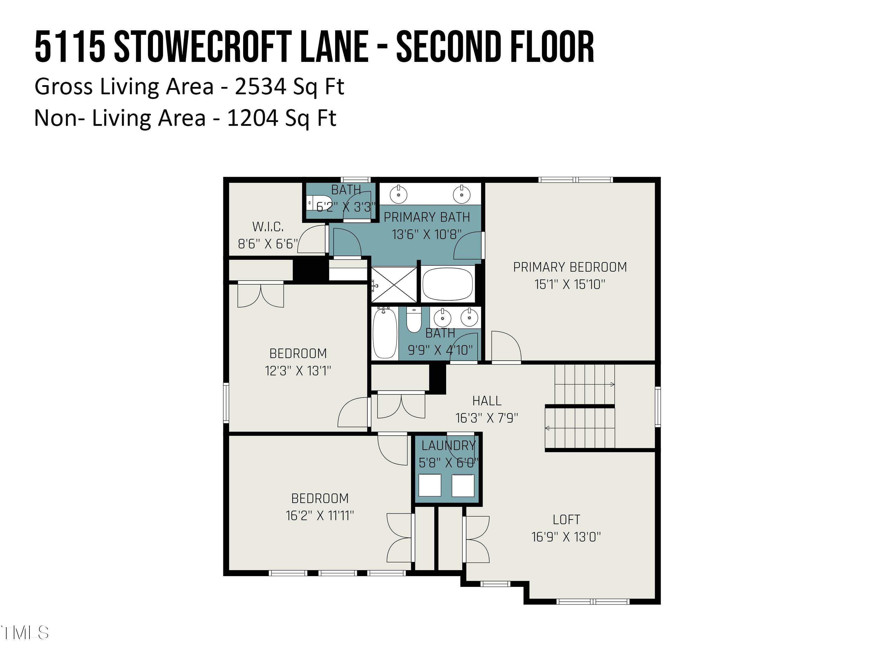 5115 Stowecroft Lane Raleigh, NC 27616 - Photo 31 of 32 5115 Stowecroft - 2nd floor
