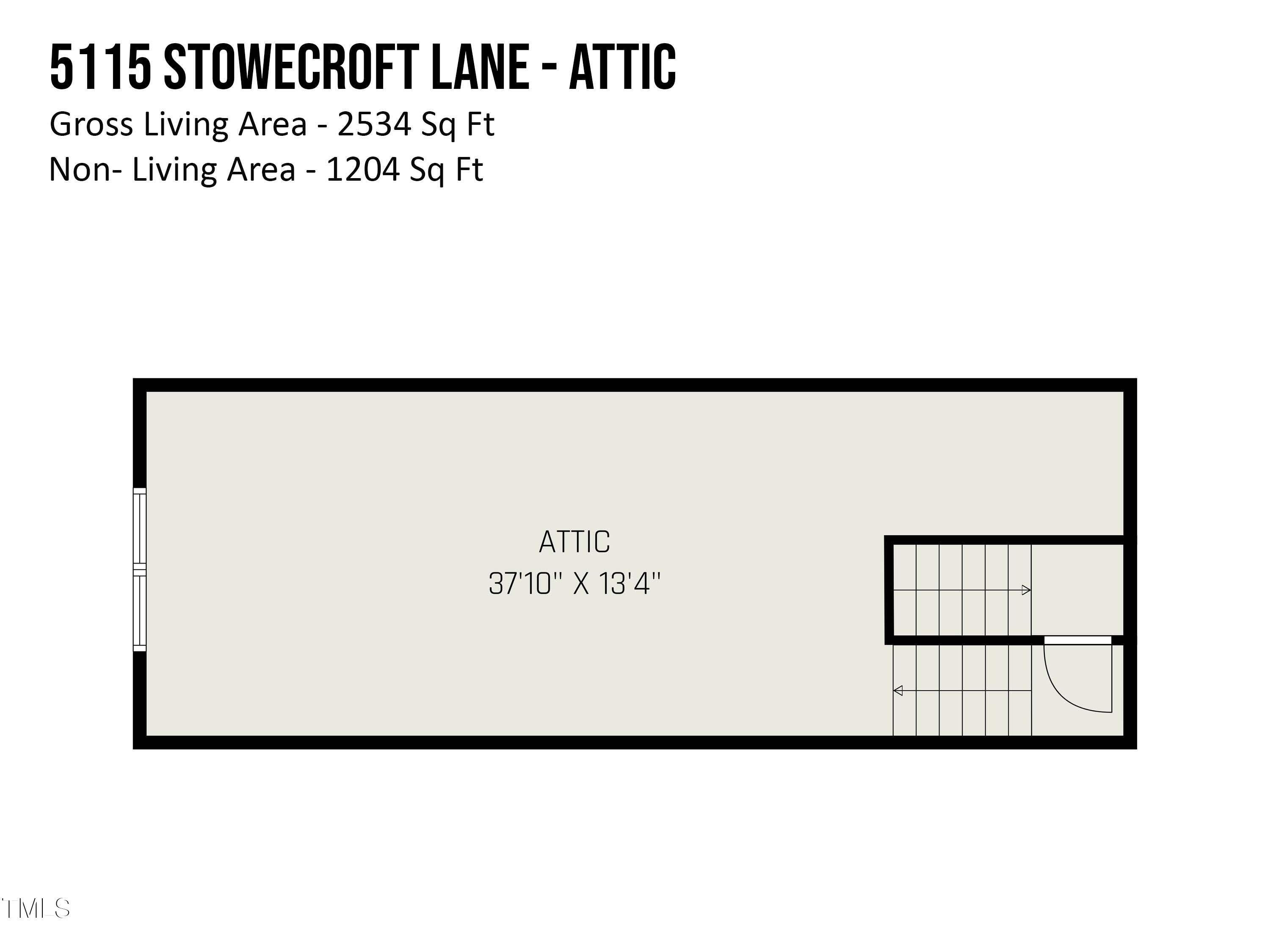 5115 Stowecroft Lane Raleigh, NC 27616 - Photo 32 of 32 5115 Stowecroft - attic
