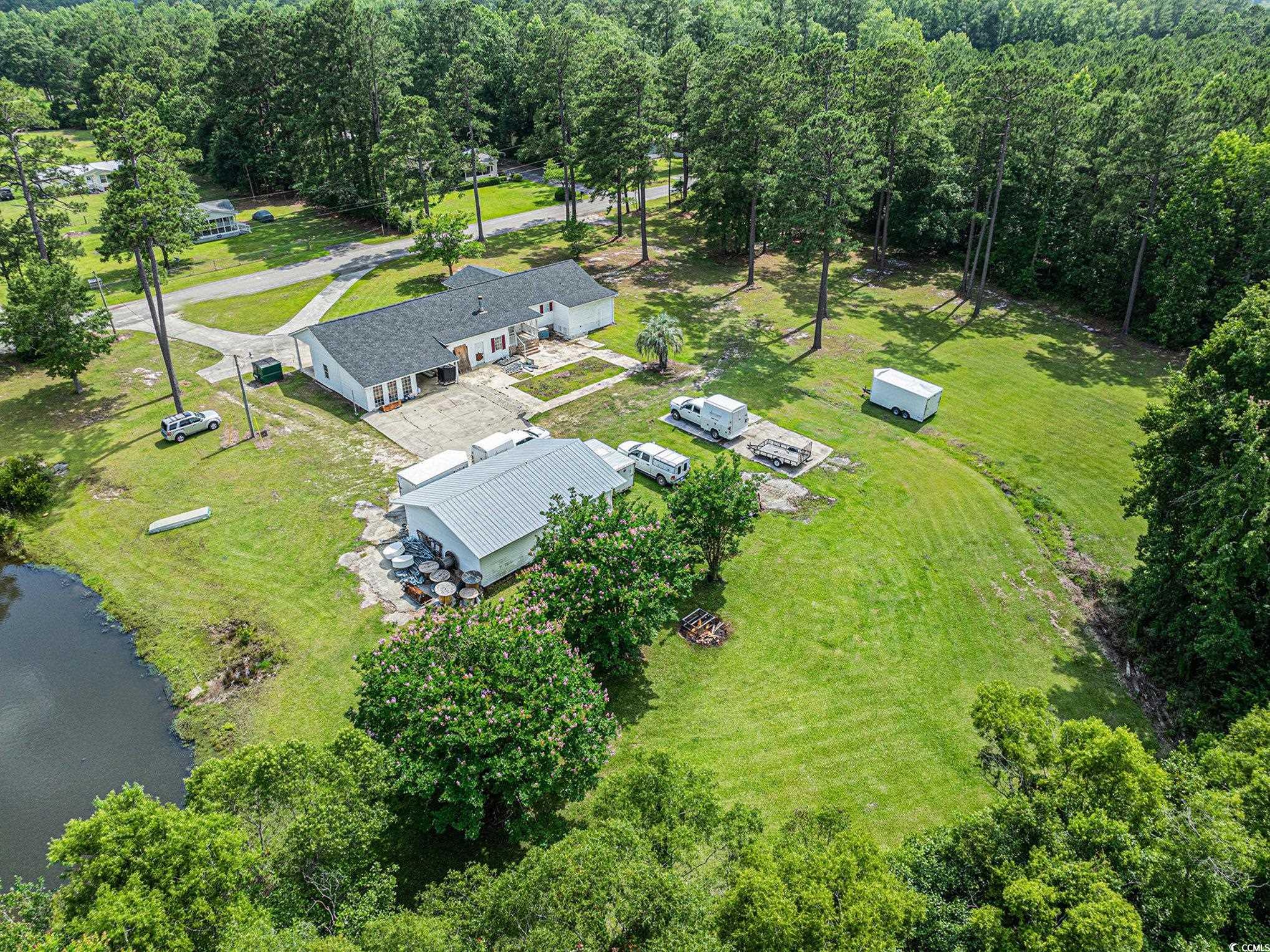 3843 Kelly Road Conway, SC 29526 - Photo 36 of 40 View from above of property with a large body of water
