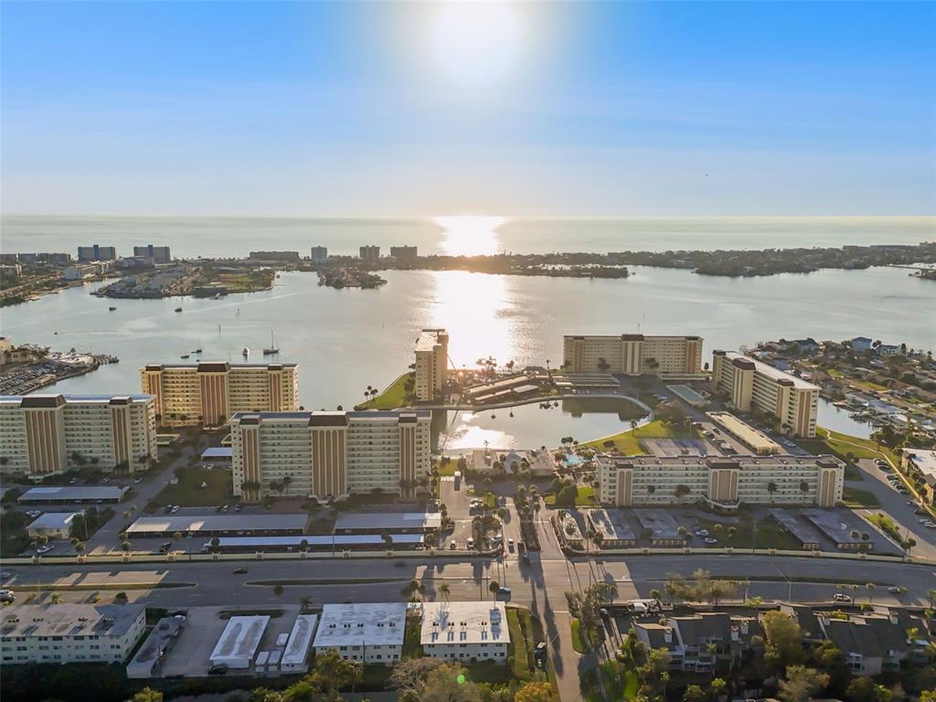 4565 Duhme Road, Unit 203 St. Petersburg, FL 33708 - Photo 25 of 27 a view of a city with a lake view