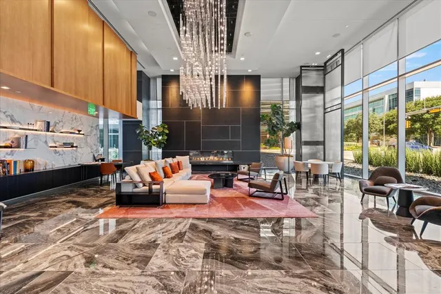 a living room filled with furniture