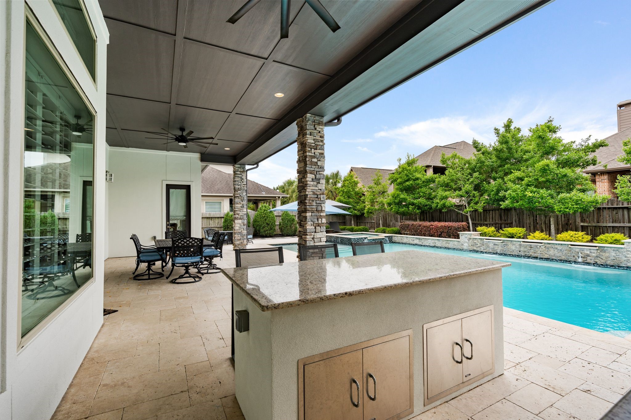 2926 Fairmont Ridge Lane Katy, TX 77494 - Photo 41 of 49 a view of a swimming pool with a patio