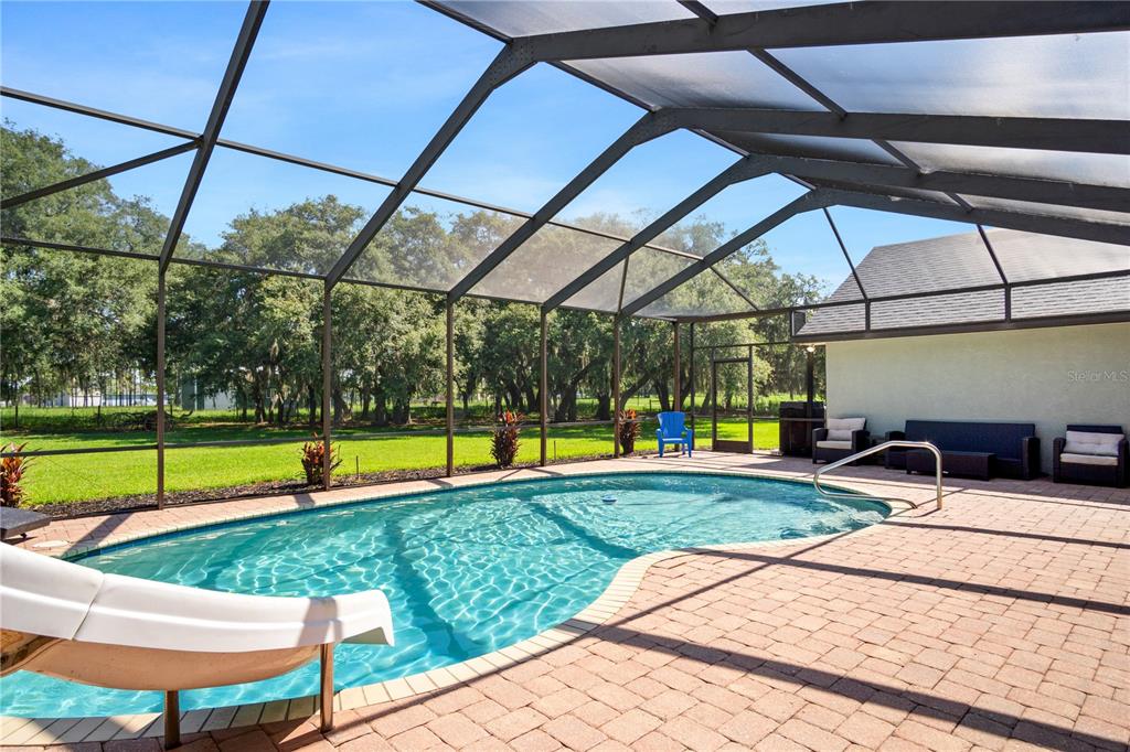 9045 Lake Hatchineha Road Kissimmee, FL 34759 - Photo 40 of 47 a view of a swimming pool with a backyard