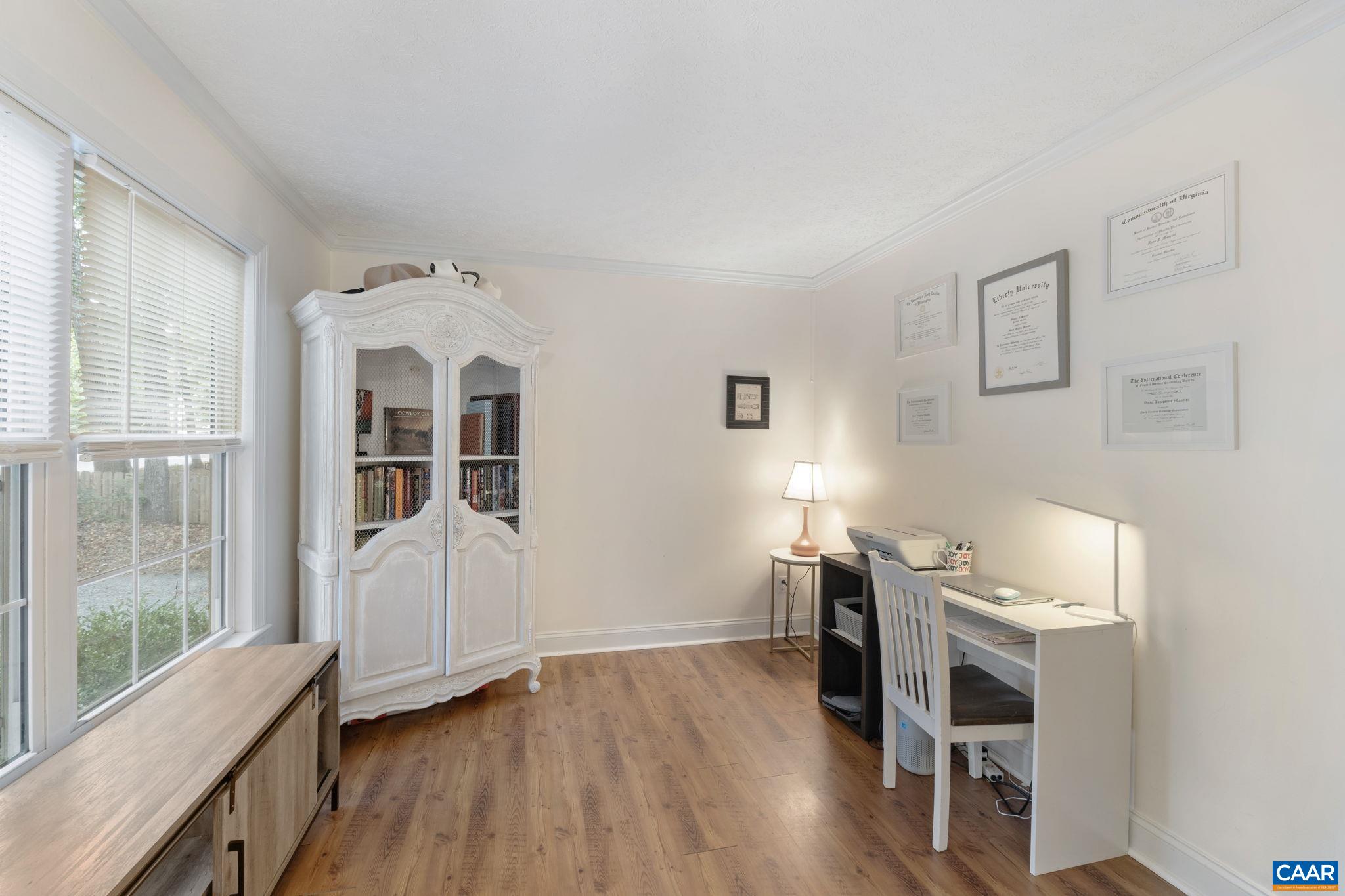 4 Clark Court Palmyra, VA 22963 - Photo 8 of 58 a view of workspace with wooden floor and windows