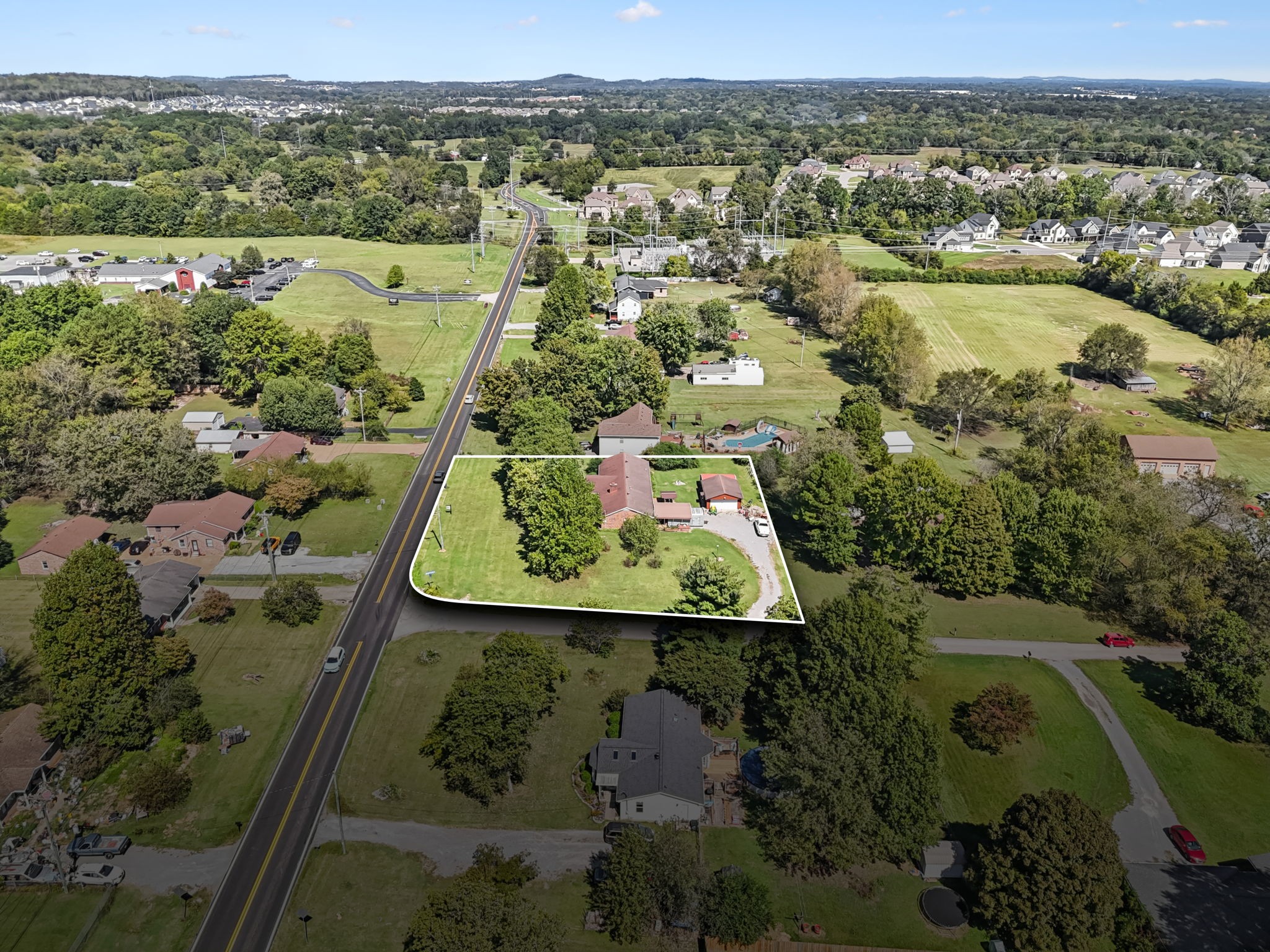 5165 Almaville Road Smyrna, TN 37167 - Photo 14 of 37 an aerial view of residential houses with outdoor space