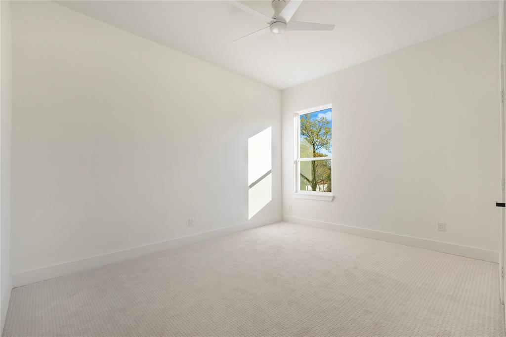 3902 Furey Street Dallas, TX 75212 - Photo 20 of 34 Empty room featuring carpet flooring and ceiling fan
