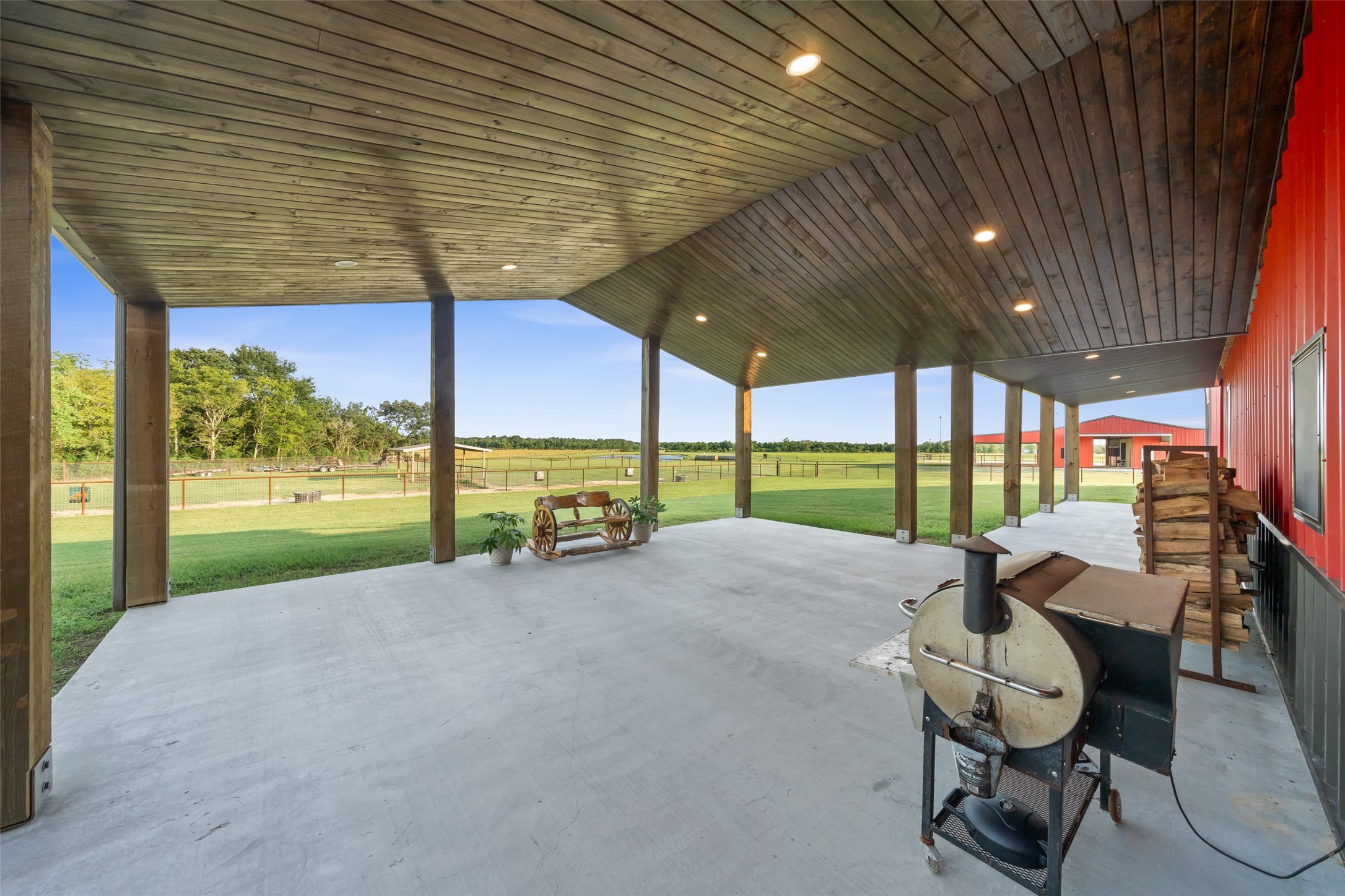 1402 Eagle Ferry Road Anahuac, TX 77514 - Photo 40 of 48 a view of swimming pool with outdoor seating