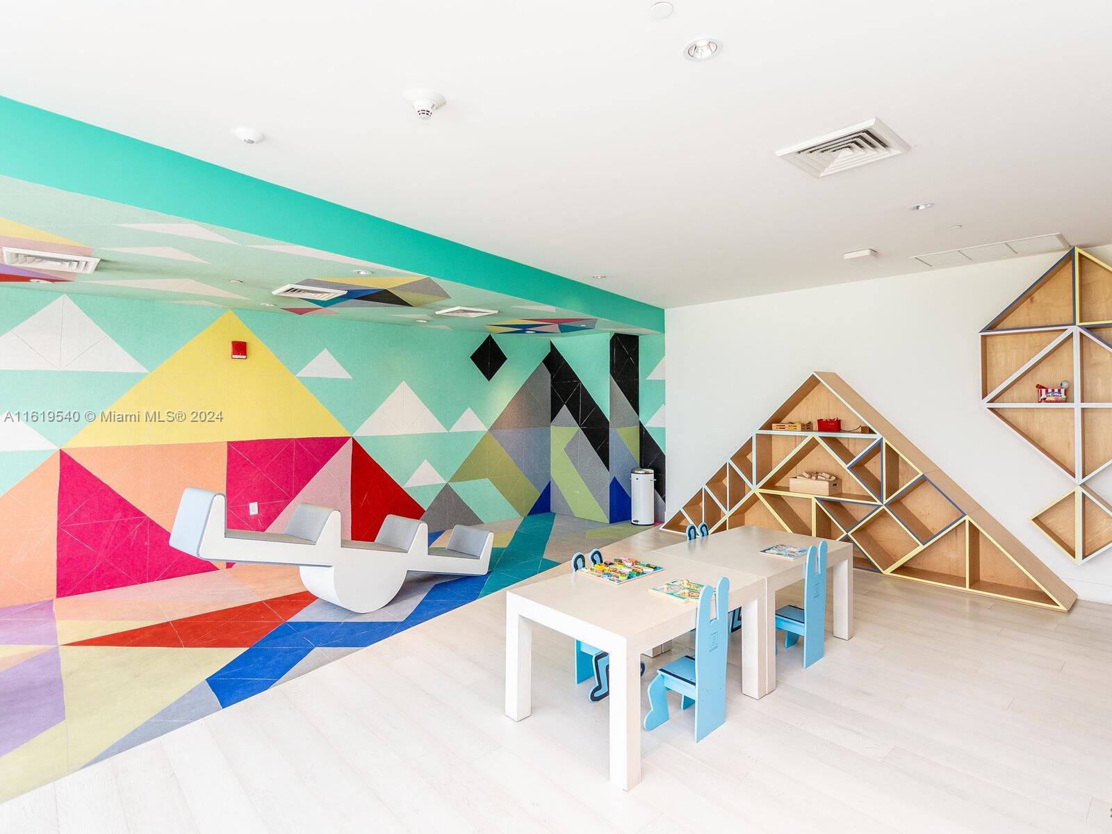 121 Northeast 34th Street, Unit 1014 Miami, FL 33137 - Photo 20 of 30 a view of play room with windows