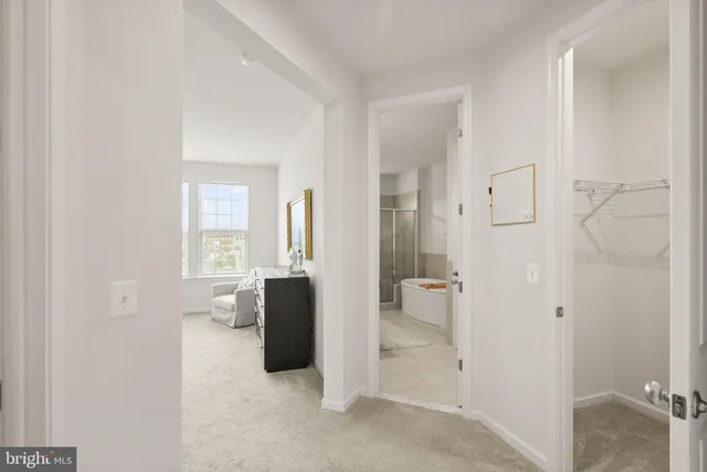 a front view of a building with retail shops