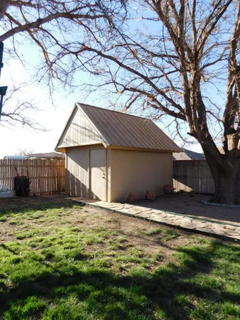 a backyard of a house