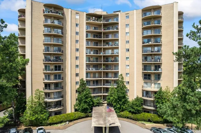 a front view of a building