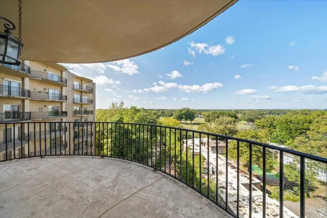 a view of city from balcony