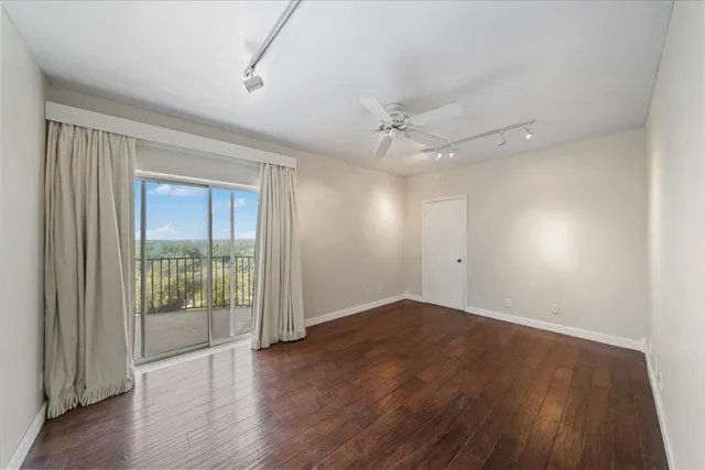 a view of city from balcony