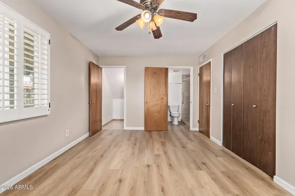 a view of hallway with stairs