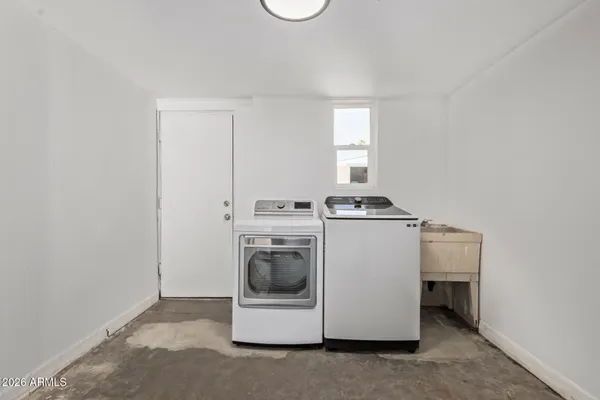 a view of storage and utility room