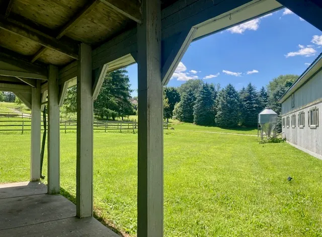 a view of a golf course