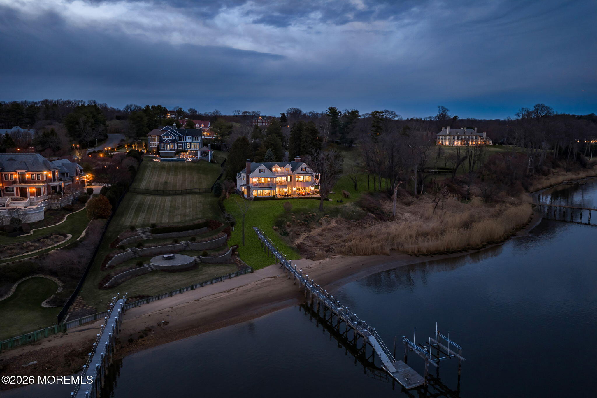 734 Navesink River Road Red Bank, NJ 07701 - Photo 79 of 115 overhead at night