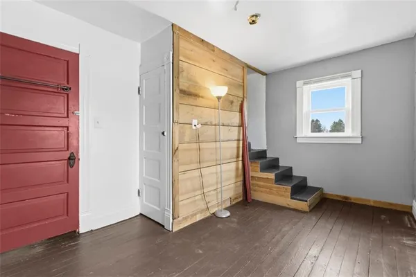 wooden floor and window in a room