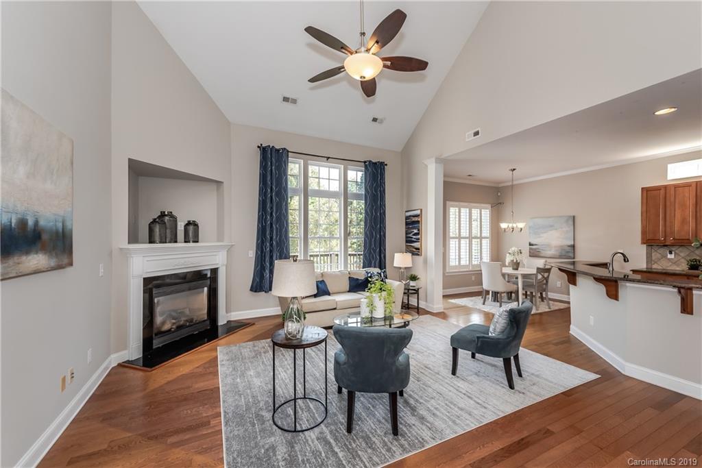 872 Treasure Court Fort Mill, SC 29708 - Photo 9 of 42 a view of a livingroom with furniture and a fireplace