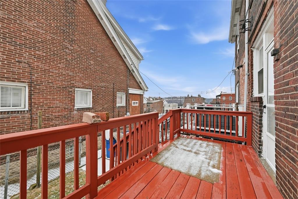 436 44th Street Pittsburgh, PA 15201 - Photo 26 of 30 a view of a balcony with wooden floor