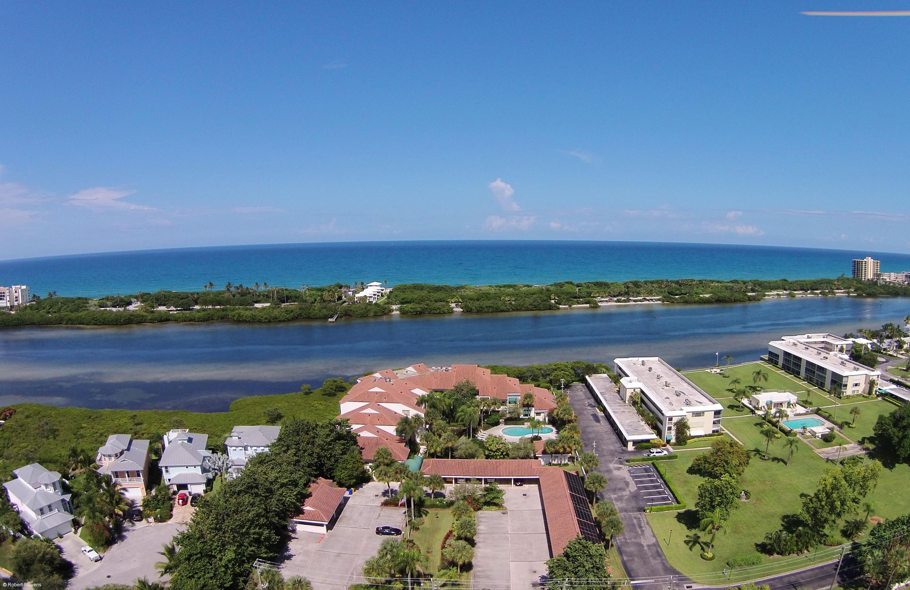 200 Waterway Road, Unit 102 Jupiter, FL 33469 - Photo 2 of 29 Aerial View of Intracostal and Ocean
