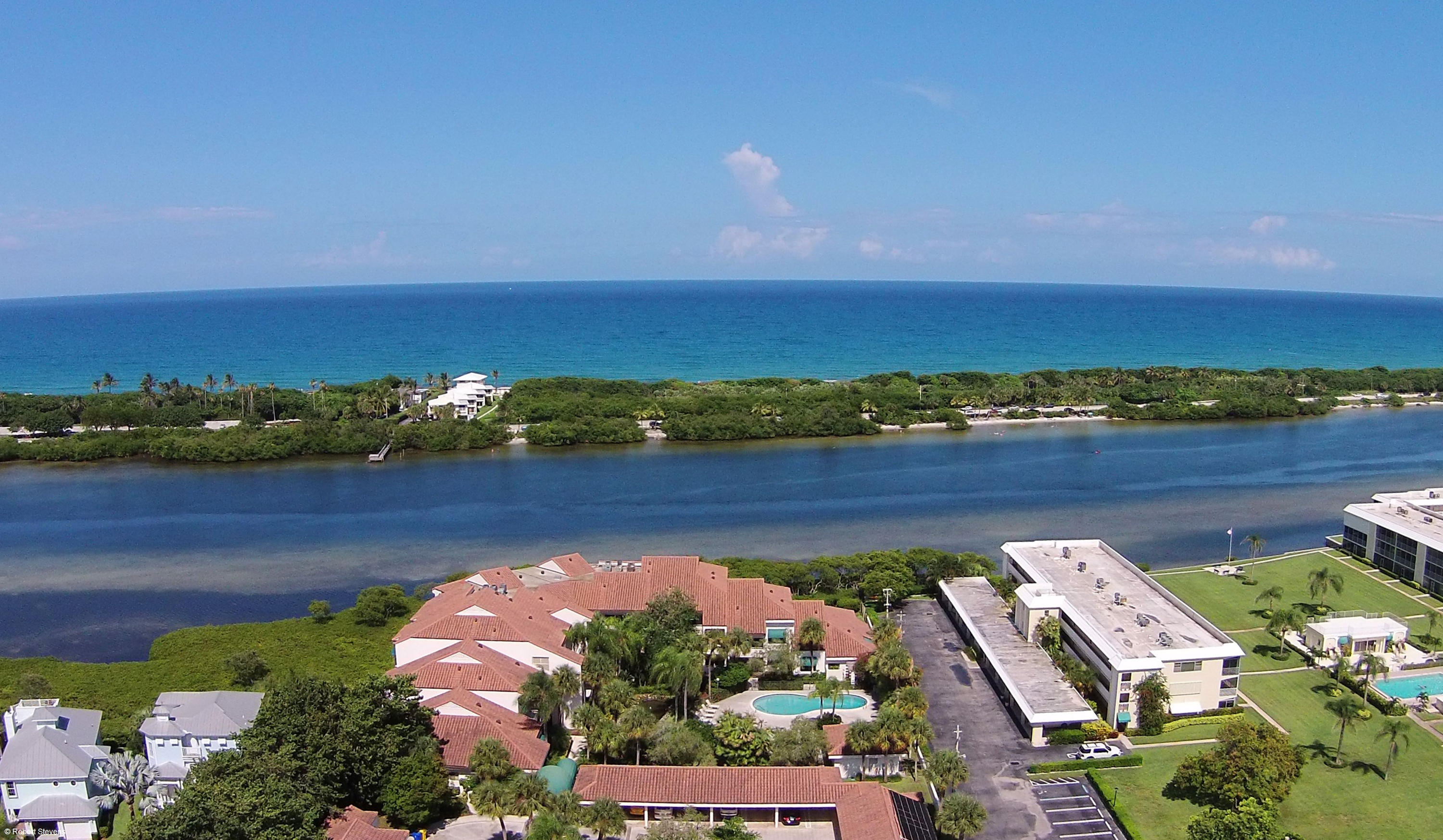 200 Waterway Road, Unit 102 Jupiter, FL 33469 - Photo 3 of 29 Aerial View of Intracostal and Ocean 2