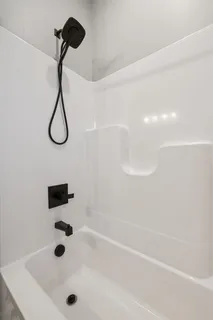 a building outdoor space with seating area