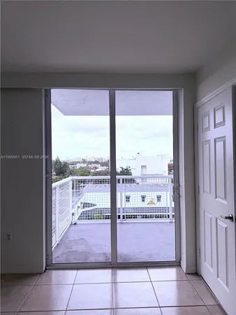 a view of city from balcony